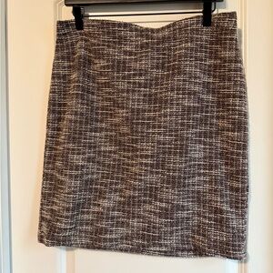 Max Studio Brown and Tan Pencil Mini Skirt